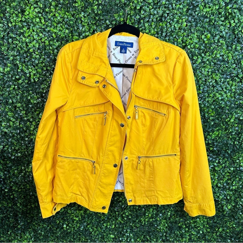 Evan picone Utility style yellow jacket